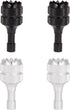 4pcs Drone Controller Sticks, Detachable Drone Remote Joysticks Thumb Rocker Replacement Compatible with DJI Mini 3 Pro Drones DJI RC Smart Controller (Silver, Black)