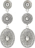 Western Country Earrings, Silver Elegant Jewelry for Women Vintage Concho Drop Dangle Earrings Trendy Cowgirl Country Concert Outfits Jewelry for Women