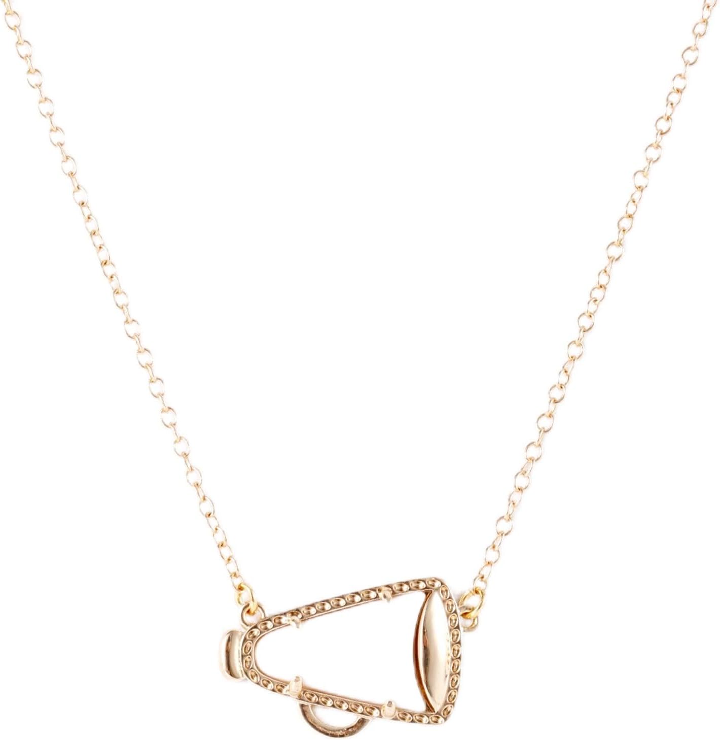 Cheerleader Gifts Cheer Necklace, Cheerleading Necklace for Women Cheer Team Gifts Pendant Charm Necklace Jewelry Cheer Coach Gifts for Women Mom Coach