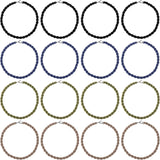 16pcs Boot Straps with Metal Hooks, Military Elastic Trouser Blousers Boot Bands Army Leg Strap Blousing Garters Accessories Part for Men Women Outdoor Skiing (4 Colors)