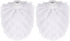 2pcs Toilet Bowl Brush Replacement Head, Universal Toilet Brush Head, Plastic Replacement Toilet Bowl Brush Head, Hotel Home Cleaning Tool Fit for Most of Cleaning Holders