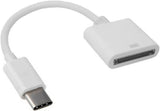 for Apple 30pin Female to USB 3.1 Type-C USB-C Sync Data Charging Adapter Cable Cell Phone OTG Adapters USB Cables Accessories, USB c Female to USB Female Adapter