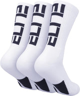 Elite Basketball Crew Socks for Men and Women, Cushion Performance Athletic Basketball Socks