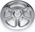 Stainless Steel Round Divided Plate 6 Sections