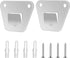 2-Set Wall Mounting Fan Bracket, Heavy Duty Wall Mounting Fan Bracket Holders for Oscillation Fans Solid Steel Fan Wall Mount Bracket with Fastening Screws for Wall Fan Mounting Bracket