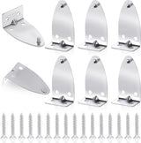 8 PCS Hold Down Brackets, Metal Blinds Brackets Blind Holder Replacements Horizontal Blind Brackets with Screws for Horizontal Blinds Shades Window Shades Doors Home Accessories