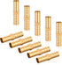 10Pcs Brass Hose Barb Fitting, 3/8" Hose ID Brass Hex Barbed Splicer Mender Barb Hose Union Fuel Gas Water Air Oil, Barbed Fuel Line Connecto Splicer Brass Hose Fitting Mender Joiner