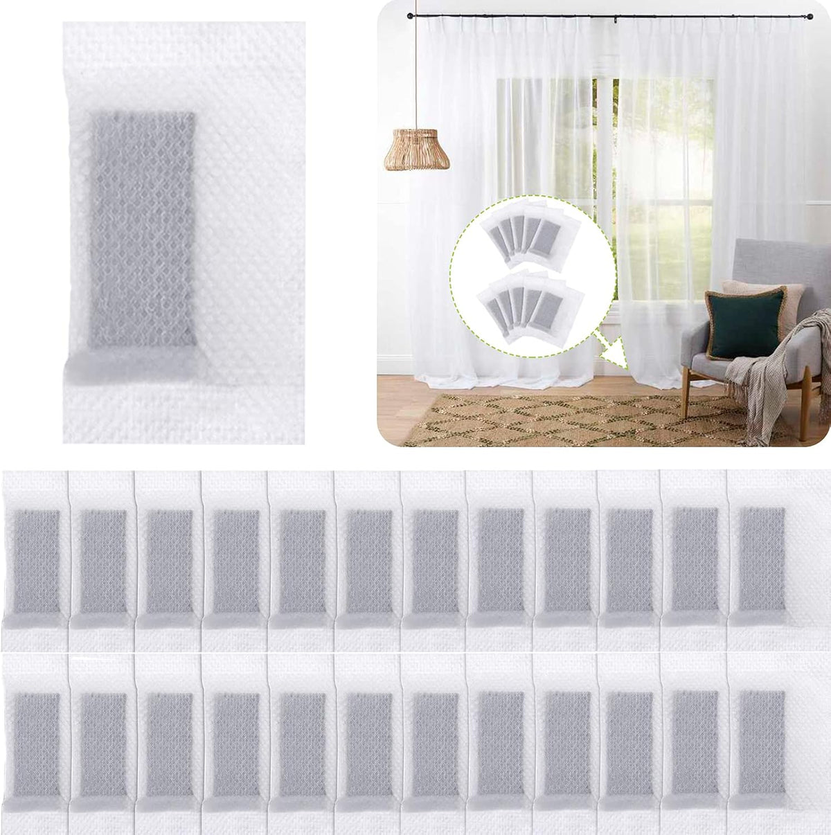 25 Curtain Weights, Bottom Curtains Lead to Weight, Cloth Curtain Weights for Home Curtains and Tablecloths Shower Curtains Cloth Mosquito Nets, Accessories for Signs, 15g Each (55x30 mm)