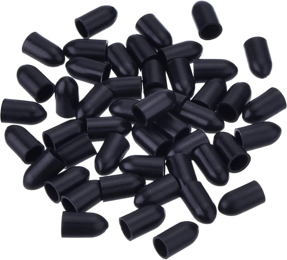 50 Pcs Pourers Dust Covers Olive Oil Liquor Bottle Pour Spout Cover Rubber Caps (Not Include the Spout)