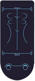 Exercise Equipment Mat for Ab Roller Wheel, Non Slip Abdominal Knee Mat Extra Long Super Thick Sound Insulation Protect The Joints For Men Women Floor Pad (Blue-Black)