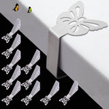Tablecloth Clips for Outdoor Thick Tables 10 Pack, Butterfly Picnic Table Cloth Holder Clip Indoor, Heavy Duty Stainless Steel Cover Clamp for Party Wedding Home Restaurant Camping Accessories