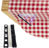Tablecloth Clips for Thick Tables 6 Pack, Invisible Magnets Picnic Table Cloth Holder Clip Indoor Outdoor Large Clamp for Dining Tables Bench Cover Party Restaurant Camping RV Essential Accessories