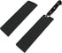 2 Pcs Knife Covers or Sleeves 8" x 2.2" Knife Edge Guard Universal Waterproof Kitchen Knife Sheath, Chef Knife Sheath, Plastic Knife Cover for Kitchen Knives, Black