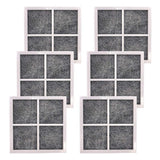 6 Pcs Replacement Air Filter For Lg Lt120f Elite 469918 Refrigerator Adq73214402, Adq73214404
