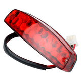 Motorcycle Tail Light Brake Light 12V Red Compatible with ATV Off-Road Motorcycle