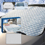 Vehicle Windshield Snow Cover with Magnetic Attachment 140x94cm Frost Ice UV Protection Easy Installation Fits Most Cars