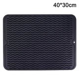 Non-Slip Silicone Dish Drain Mats 2 Pack