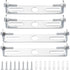 【xj】4pcs Ceiling Plate Light Bracket Ceiling Mount Hanging Lamp Holder for Wall or Ceiling Mounted Lamp Mounting Brackets with Screws Iron 110mm Silver