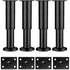 Adjustable Furniture Legs - 18-30 cm Height Metal Support Feet Set of 4 for Sofa Divan Cabinet Bed Chair Table compatible with IKEA