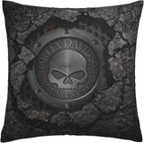 Harley Davidson Decorative Pillowcase H-400 Soft Warm Cover Compatible with Bed Sofa Outdoor Cushions