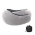 Travel Neck Pillow U-Shaped Memory Cotton Neck Pillows Massage Neck Pillow Sleeping Airplane Pillow Cervical Health Care Pillow grey