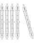 R7s Halogen Bulb Set of 5, 78mm 80w 230v, Dimmable Halogen Rod for Construction Site Floodlights