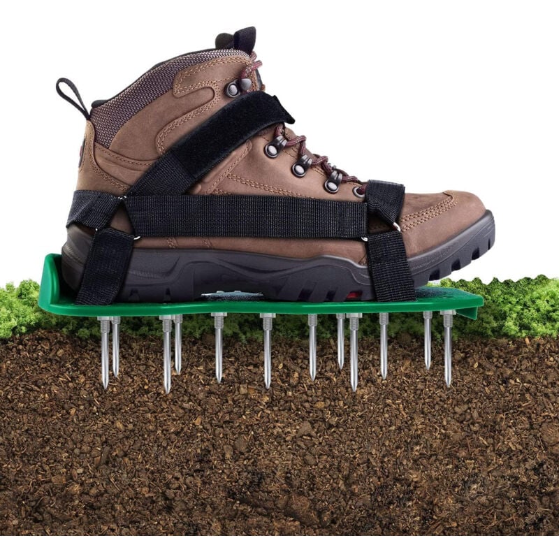 Lawn Aerator Sandals for Garden Grass Aeration, Lawn Spike Shoes Grass Vertical Cutter