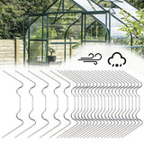 Greenhouse Clamps 50-Pack Stainless Steel W-Clamps