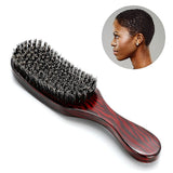 Boar Bristle Hair Brush for Men Women and Kids, 360 Wave Brush for Daily Use, Soft Natural Bristles