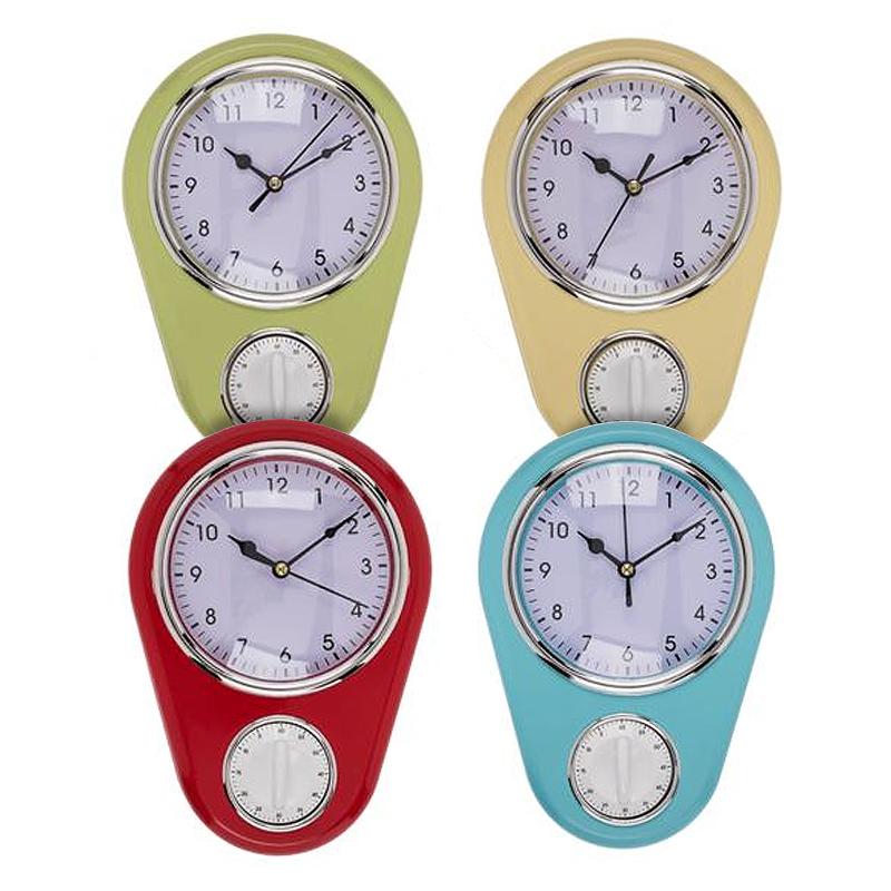 Wall Clock Timer Function Blue 435 New High Quality