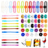 Glass Markers 60 pcs Silicone Reusable Compatible with Wine Glasses