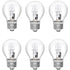 E27 Halogen Bulbs 6-Pack, 28W G45 Dimmable Warm White 2700K Golf Ball Clear Blub, Compatible with Chandeliers