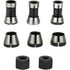 Router Collet Set of 6 - 6mm 6.35mm 8mm Countersunk Milling Chuck Collet Adapter