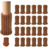 Non-Slip Knitted Furniture Socks for Chair Legs, 24 Pairs Brown, Prevents Scratches Reduces Noise, Easy to Move