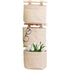 Hanging Storage Bag with Pockets 3 Layers Cotton Linen Canvas Hanging Storage Bag on Wall Door Organizer for Bedroom Bathroom