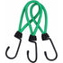 Rubber Straps with Hooks 16 Pieces Green, for Camping Tents, Tarpaulins, and Awnings