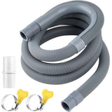 Washing Machine Dryer Drain Hose Extension Connection 2m Compatible with DEBUNS