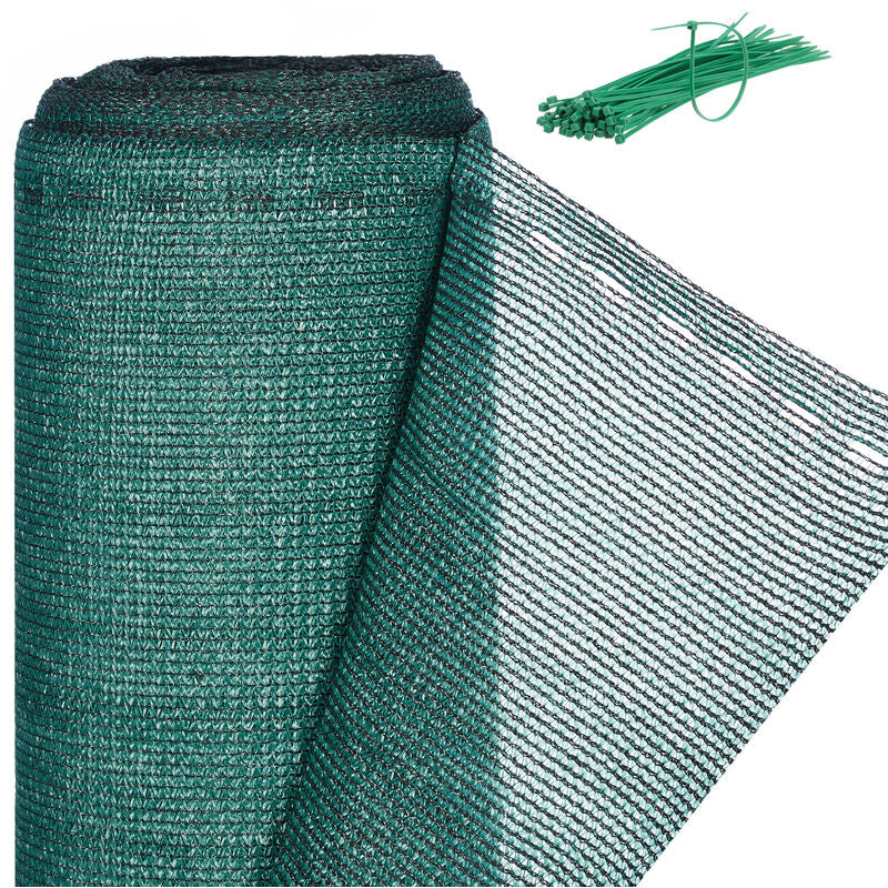 Fence Fabric Privacy Screen 1x5m Green HDPE UV-Stabilized Weatherproof for Garden Fences and Balcony Railings