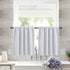 White Blackout Short Curtains 2 pieces 132x46cm
