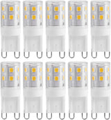 G9 LED Bulbs 2W 16-LED Mini Light Bulbs, Dimmable, Energy Saving Equivalent 30W Halogen, 10pcs, Ceramic Base, Eye Protection