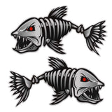 Kayak Fishing Boat Decal Sticker Set of 2, 25x13cm Reflective Car Decal Accessories