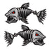 Kayak Fishing Boat Decal Sticker Set of 2, 25x13cm Reflective Car Decal Accessories