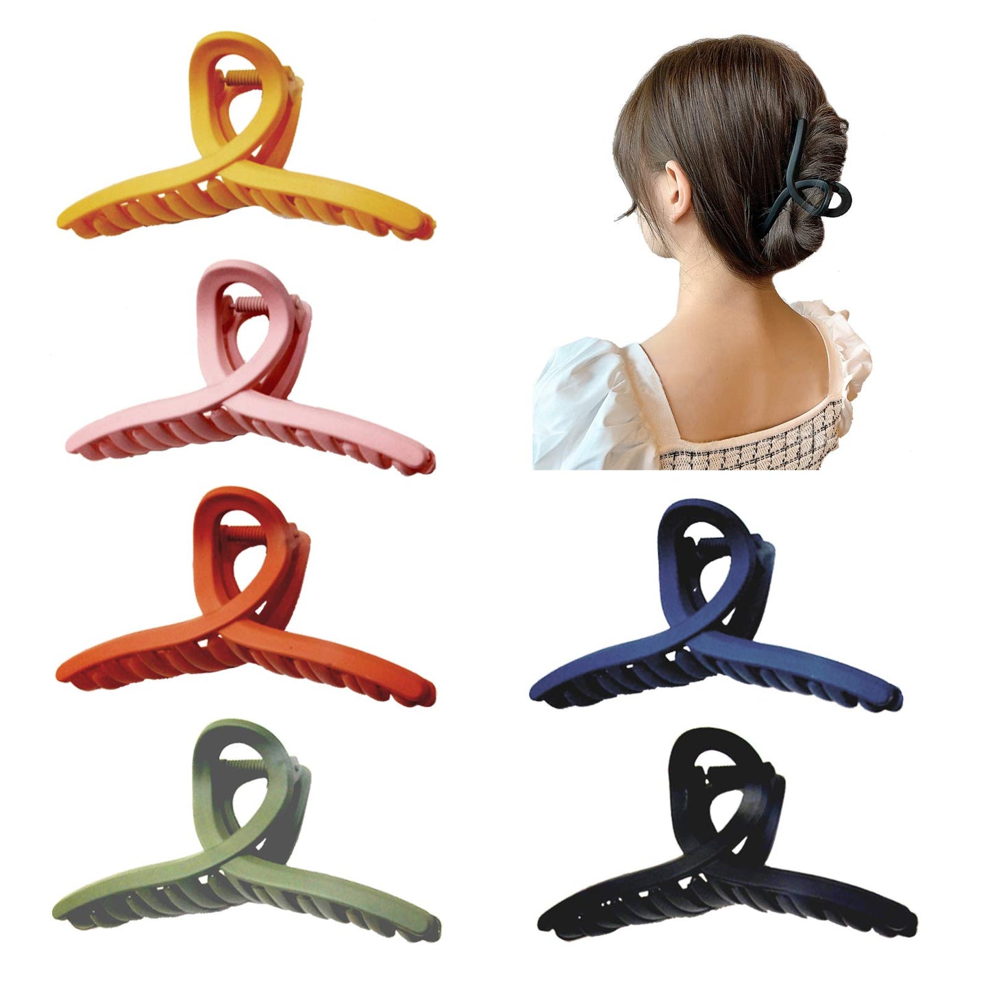 6 pcs Strong Hold Hair Clips, Hair Styling Accessories for Women and Girls