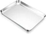 Cookie Sheet for Baking, 18”x13” Stainless Steel Baking Sheet Pan for Oven, Large Non Toxic Metal Baking Tray for Cake Cookies, Healthy & Rust Free, Mirror Finish & Dishwasher Safe, 1 Pack