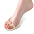 Toe Splint & Straightener, Adjustable Loops Hammer Toe Correctors Brace w/ Slip-on Cushion Metatarsal Pads for Claw Curled & Crooked Toes - Support Guard for Pre Post Surgery (3 loops 1 pair)