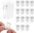 15 Pcs Tapestry Wall Hanging Clips, Self Adhesive Clips Wall Clips Poster Hanger Shower Curtain Clips Double-Sided Adhesive Spring Clips for Blanket Poster Clothing Wall Flag (Clear)