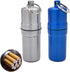 Cigarette Box, Aluminum Alloy Cigarette Case, Airtight Smell Proof Container, Cylinder Sealed Portable Waterproof Unique Birthday for Women Men 2pcs