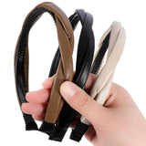 3 PCS Non-slip Leather Headbands for Women, Twisted Headband for Women, Boho Braided Headband, Hair Accessories for Woman Girls