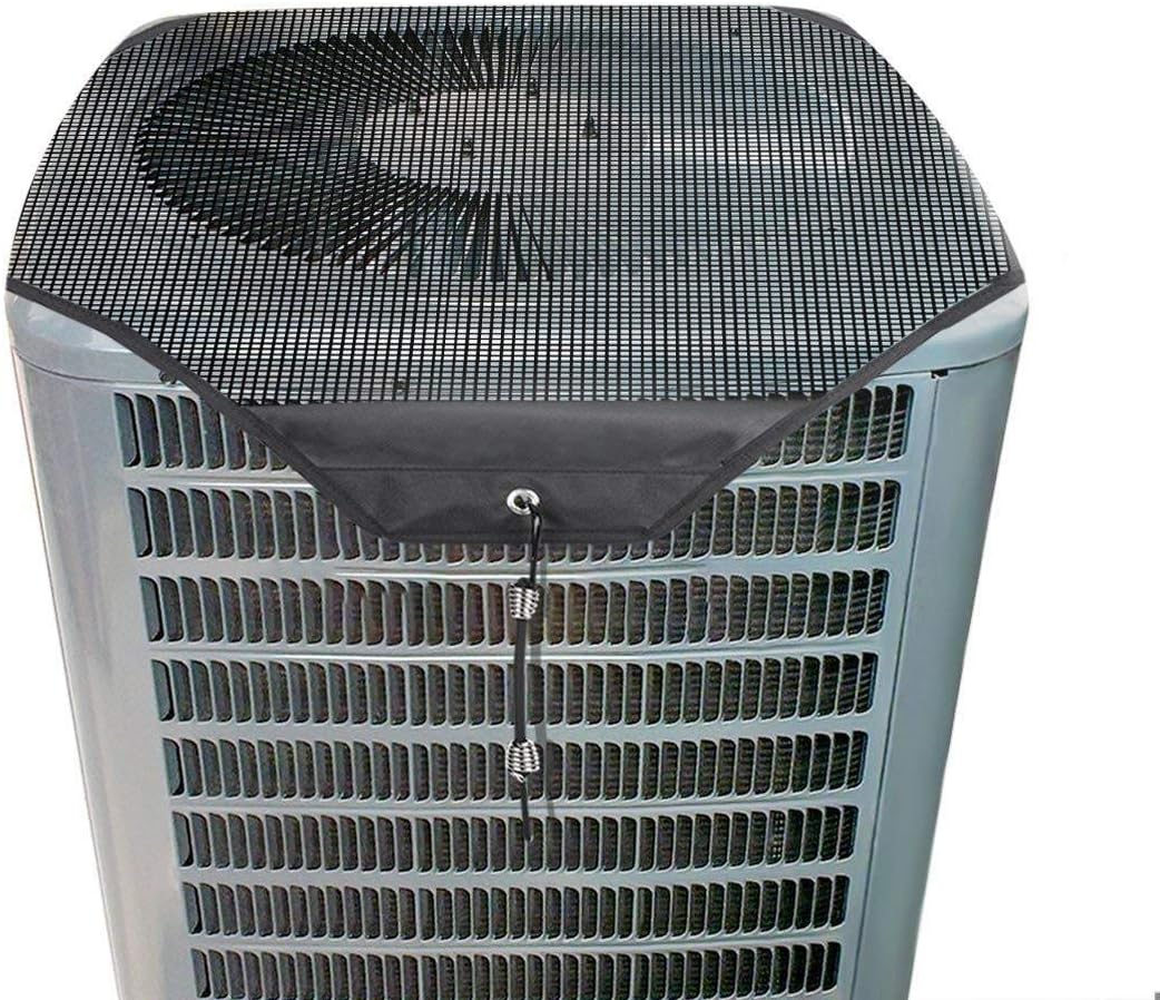 Ac Unit Cover - Conditioner Summer Top Air Conditioner Leaf Guard Air Conditioner Cover For Outside Units (Mesh, 28"×28")