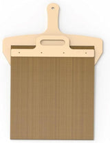 Pizza Smart Slide Magic Pizza Pizza Slide, Pizza Paddle with Handle - Sliding Pizza Shovel Slide, Detachable for Easy Pizza Transfer, Brown